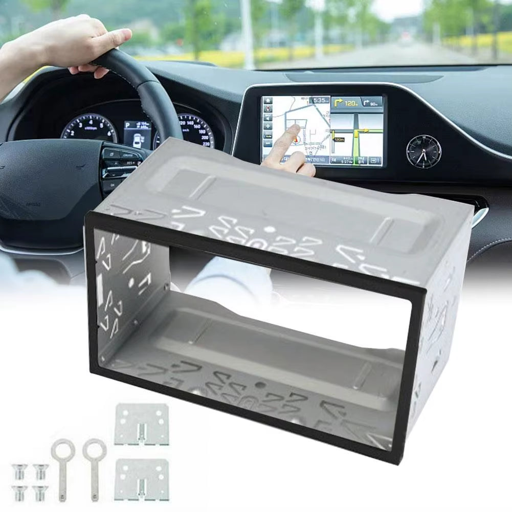 2Din Radio Frame Car Dash Panel Install Trim Kit for Car Stereo DVD Player MP5 Player Installation Framework Dash Panel Trim Kit