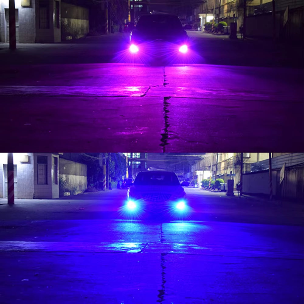 2X 90W Car Headlight H4 H7 LED Car Headlight Lamp RGB Halo H8 H9 H11 9005 9006 Led Auto Headlamp Bulb RGB App Bluetooth Control