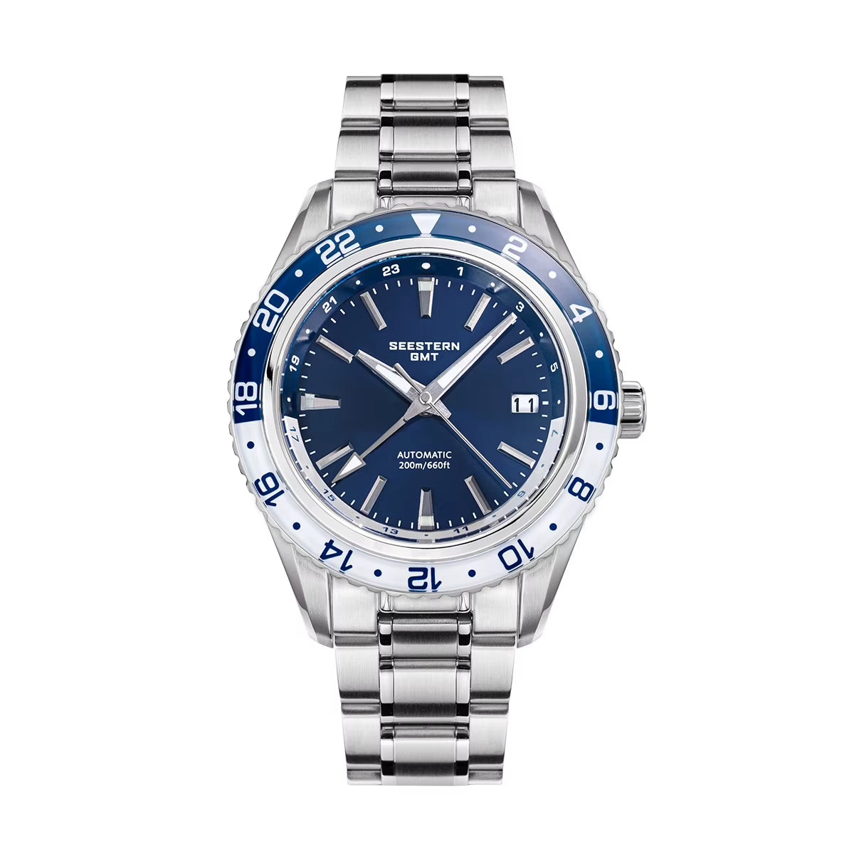 Men of Watch Office GMT Automatic NH34 Movement Sapphire Glass Bezel 20Bar Waterproof Diver Mechanical Wristwatch S456
