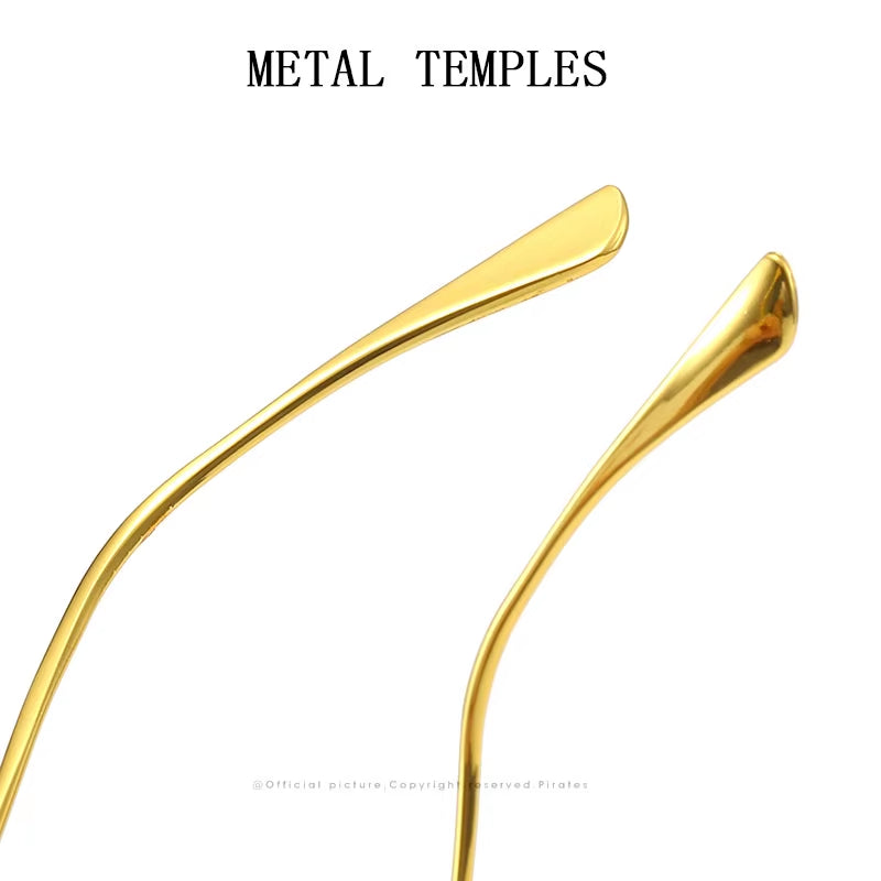 Designer Sunglasses for Men Vintage Rimless Sunglasses Women Trendy Luxury Square Fashion Glasses Vintage Gafas De Sol Hombre