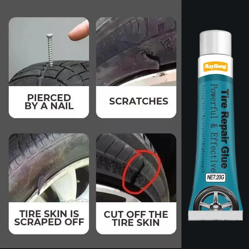 Car Tire Repair, Tire Crack Repair Agent, Tire Adhesive, Quick Repair