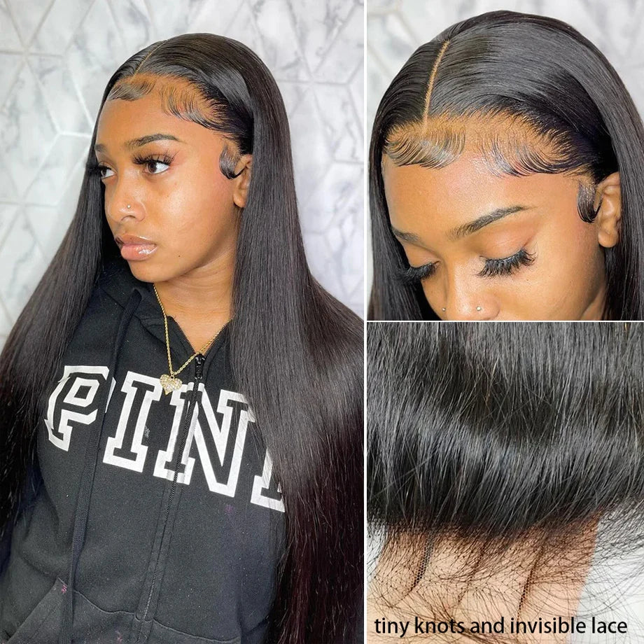 Straight Lace Frontal Wig Human Hair Wigs 13X4 13X6 Transparent Lace Front Wigs Pre Plucked Brazilian Cheap Lace Wigs on Sale