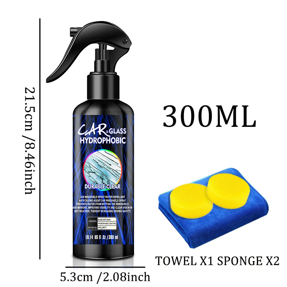 Auto Water Repellent Spray anti Rain Coating for Cars Glass Hydrophobic Anti-Rain Car Liquid Windshield Mirror Water Repellent