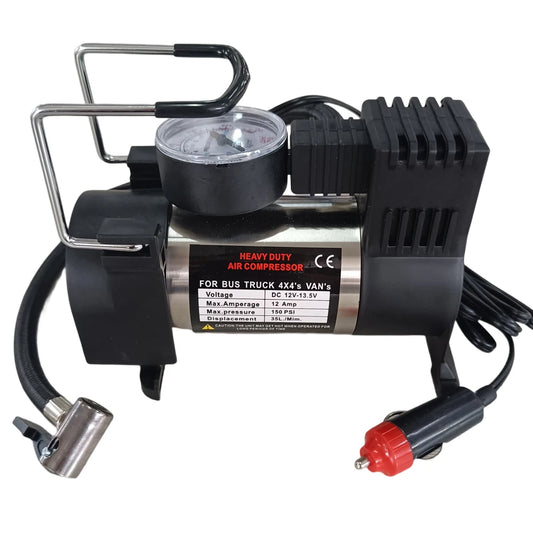 12V150Psi Heavy Duty Deluxe Portable Metal Air Compressor Car Tyre Inflator with Digital Pressure Gauge Car Tire Inflatable Pump