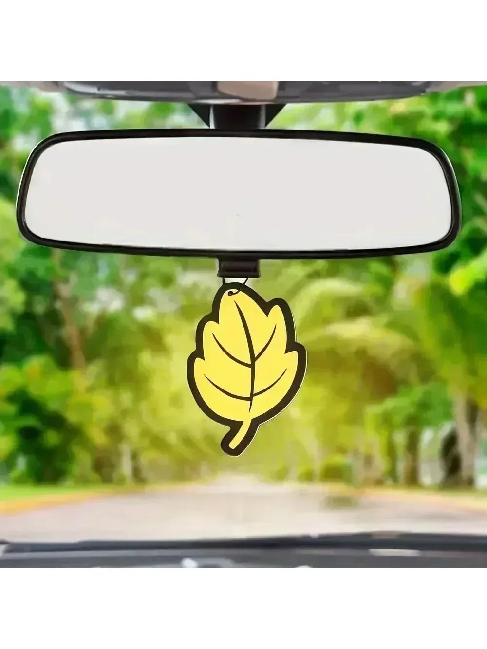 6-60Pcs Car Air Freshener Natural Scented Tea Paper Auto Hanging Vanilla Perfume Fragrance Leaf Shape Car Accessories Interior