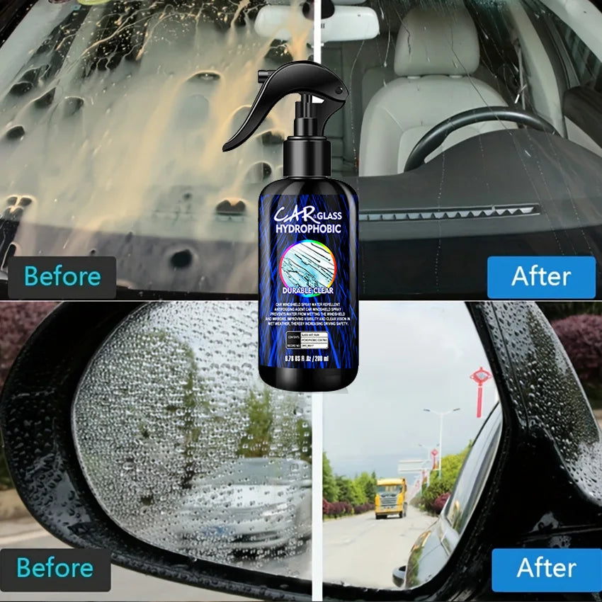 Auto Water Repellent Spray anti Rain Coating for Cars Glass Hydrophobic Anti-Rain Car Liquid Windshield Mirror Water Repellent