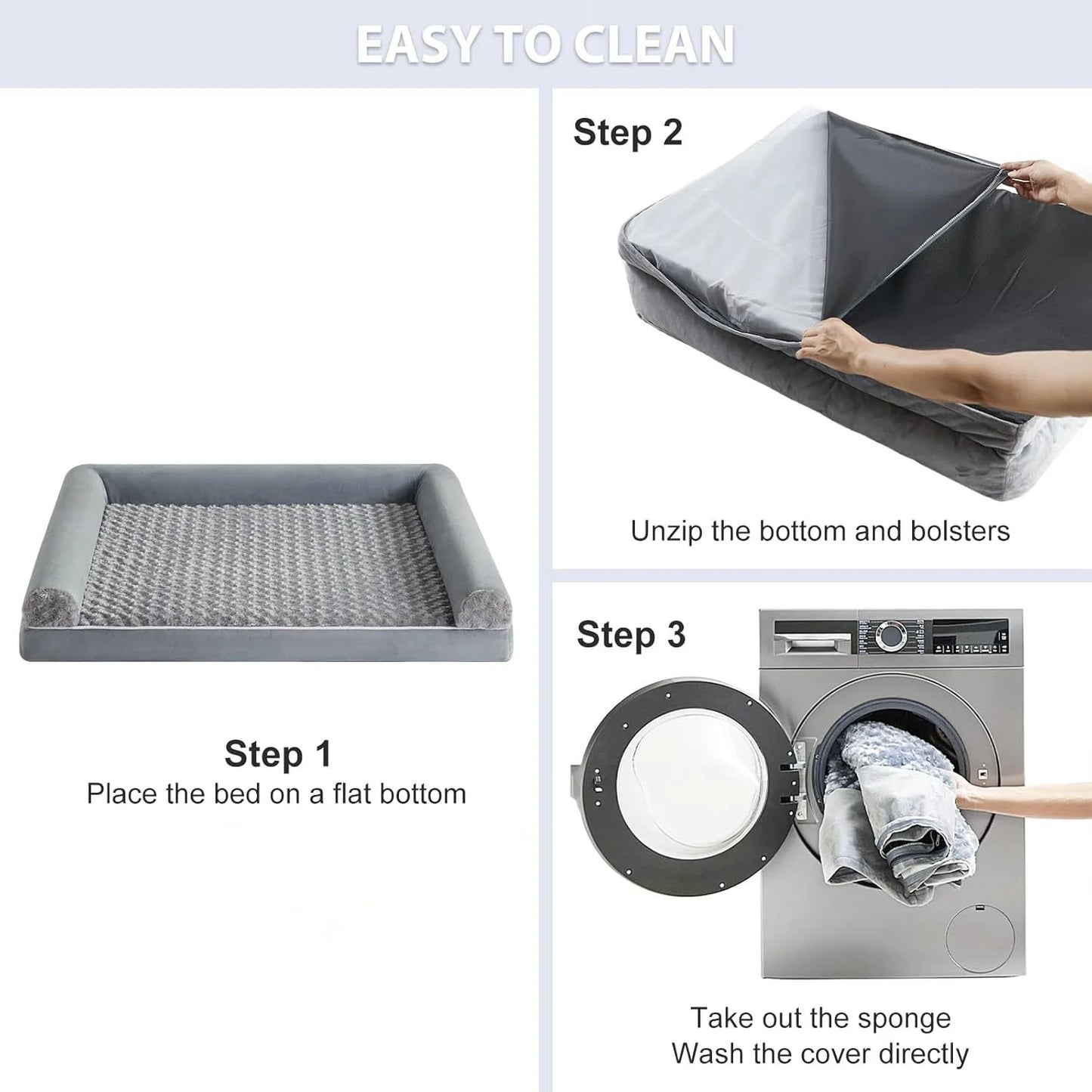 Luxury Dog Bed Memory Foam Mat Dog Accessories Waterproof All Season Universal Machine Washable Bed for Dog Bed Medium Size Dog