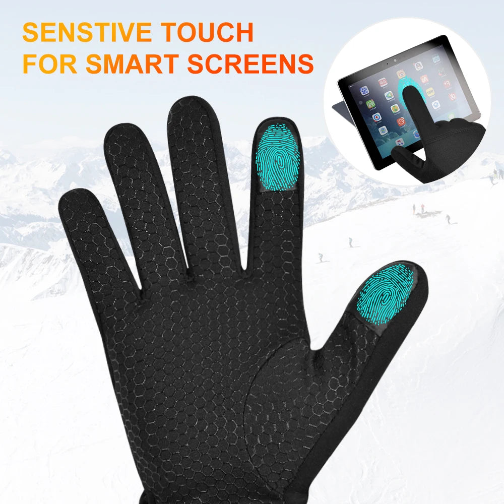 ed Gloves Electric Skiing Winter Warm Support Touch Screen Glove Men Women Snowboarding Thermal Skiing Liner Outdoor