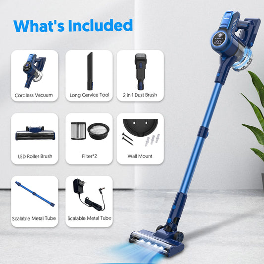 25Kpa Suction Power Handheld Cordless Wireless Vacuum Cleaner for Home Appliance 0.6L Dust Cup Removable Battery