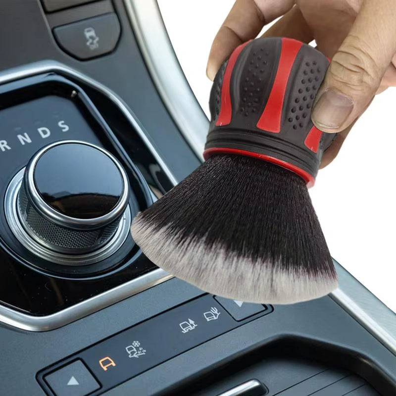 Car Detailing Brushes with Holder Auto Air Vent Cleaning Soft Brush Car Interior Bristles Cleaning Brush for Car Cleaning Tool