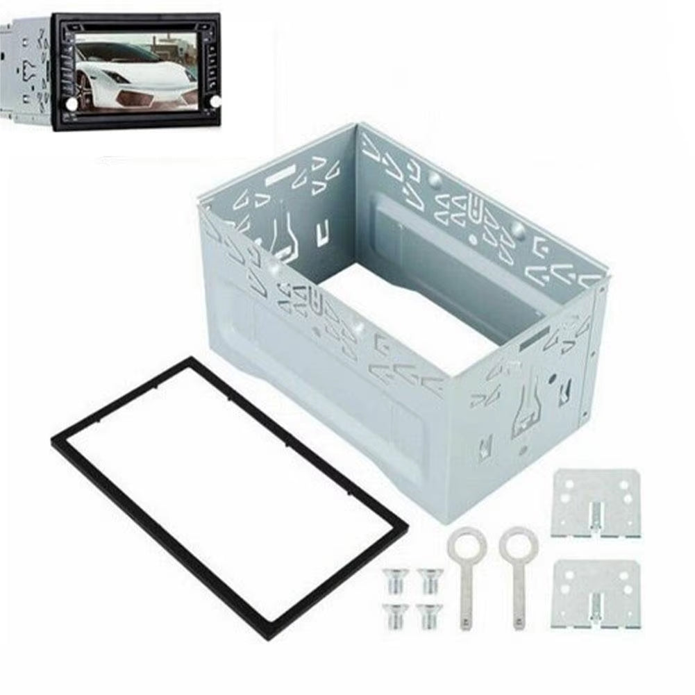 2Din Radio Frame Car Dash Panel Install Trim Kit for Car Stereo DVD Player MP5 Player Installation Framework Dash Panel Trim Kit