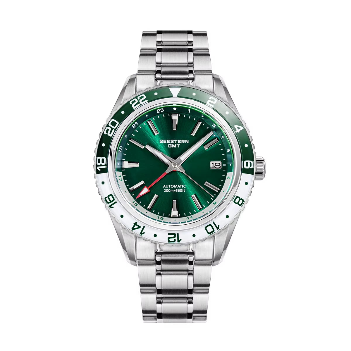 Men of Watch Office GMT Automatic NH34 Movement Sapphire Glass Bezel 20Bar Waterproof Diver Mechanical Wristwatch S456