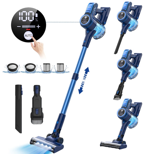 25Kpa Suction Power Handheld Cordless Wireless Vacuum Cleaner for Home Appliance 0.6L Dust Cup Removable Battery