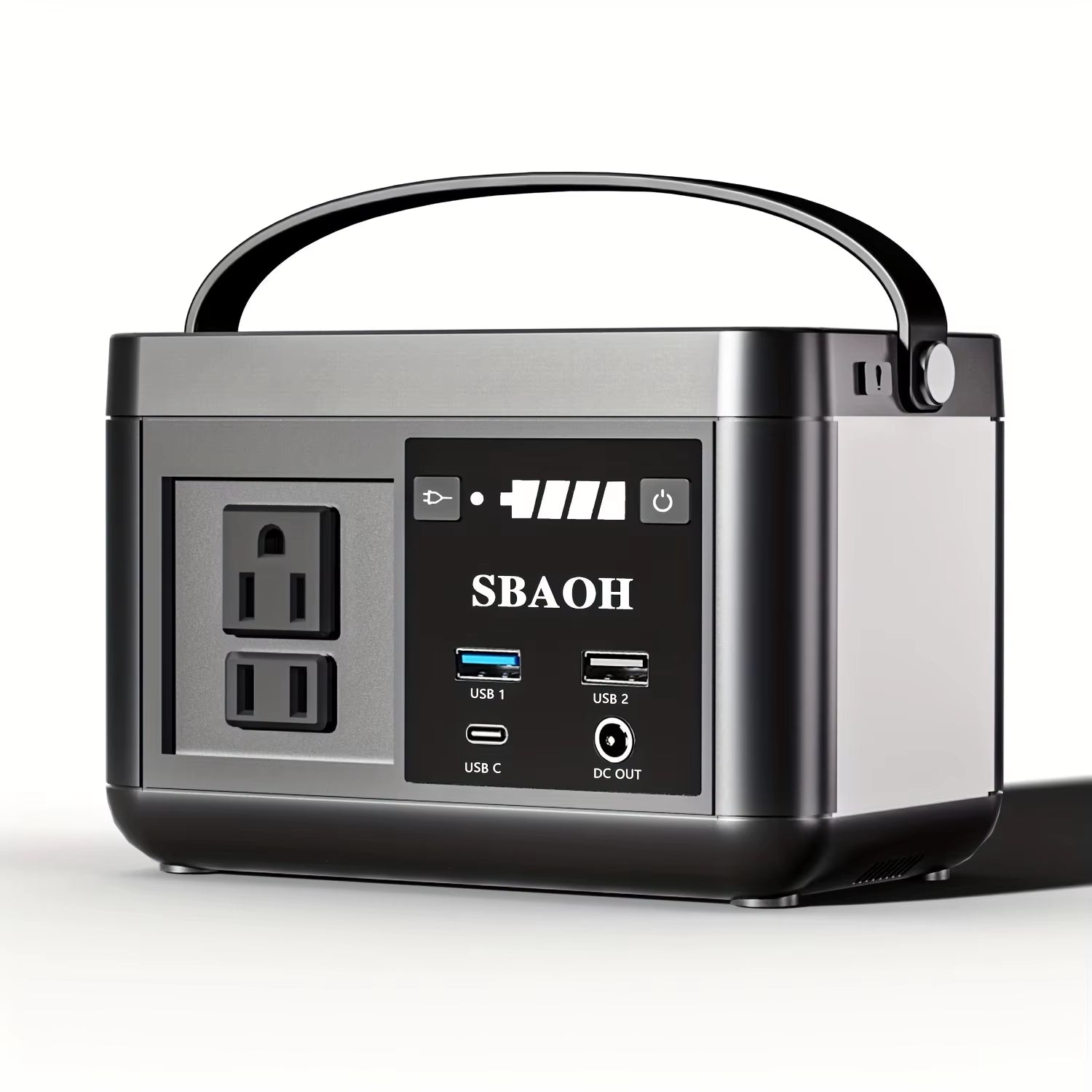 Portable Power Station P86,88.8Wh 3.7 V Lifepo4 Battery,With 120W (150W Peak) AC Outputs, Solar Generator for Travel and Camping