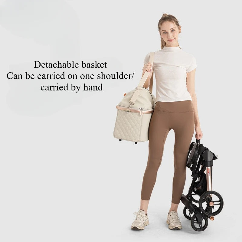 Cute Foldable Cat Stroller for 2 Cats 4 Wheels Outdoor Dual Cat Stroller Bag Detachable Dog Trolley Carrier Luxury Pet Products