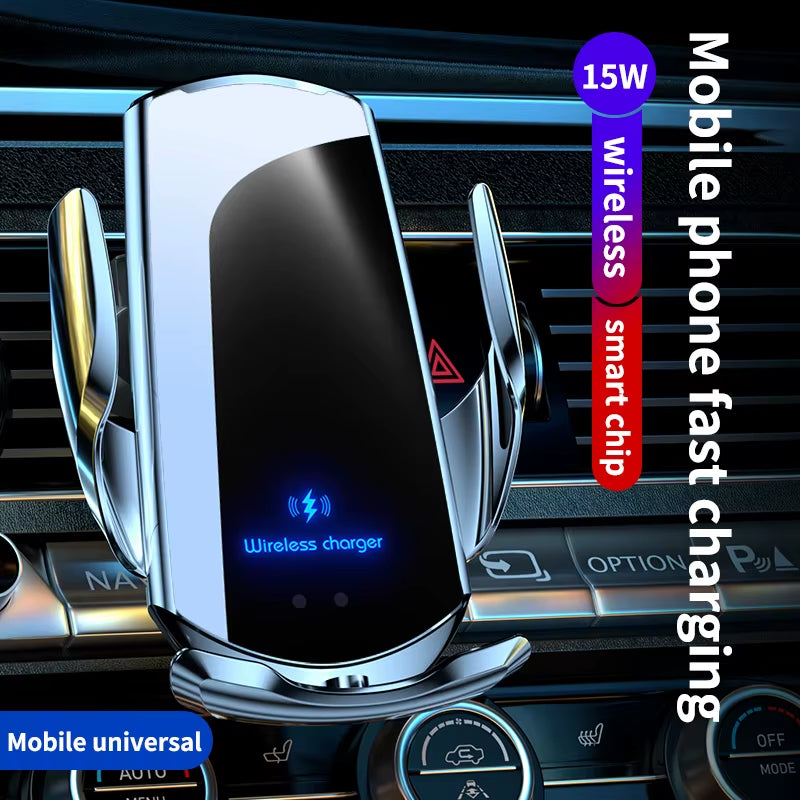 Car Phone Holder for Hyundai Santa Fe MX5 2024 2025 Screen Panel Fixed Base Fast Wireless Charging Phone Mount Car Accessories