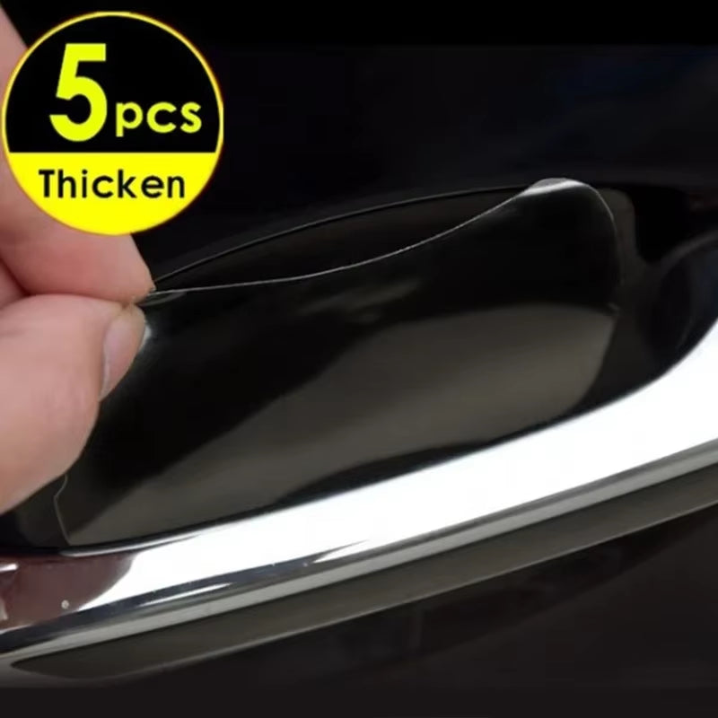5Pcs Transparent Door Handle Stickers Cars Stickers Protector Cars Doors Scratch Car Decoration Car Stickers and Decals