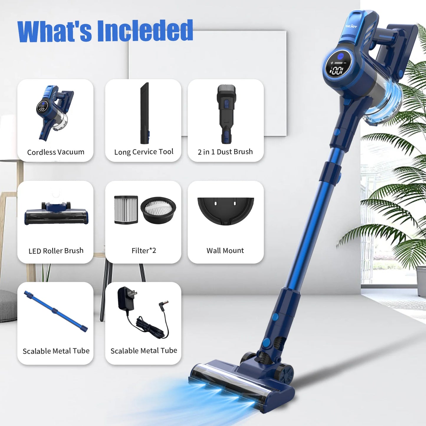 25Kpa Suction Power Handheld Cordless Wireless Vacuum Cleaner for Home Appliance 0.6L Dust Cup Removable Battery