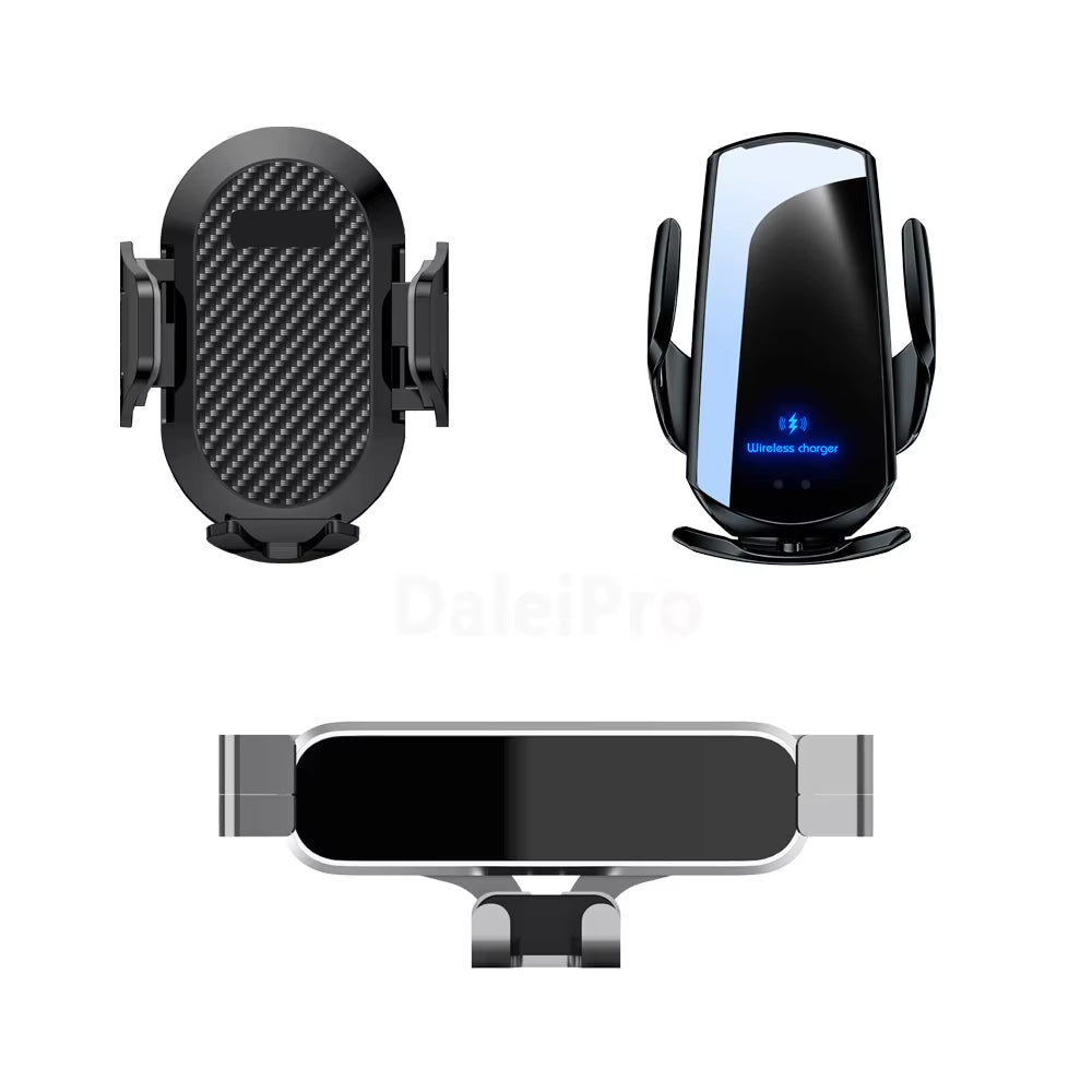 Car Phone Holder for Hyundai Santa Fe MX5 2024 2025 Screen Panel Fixed Base Fast Wireless Charging Phone Mount Car Accessories