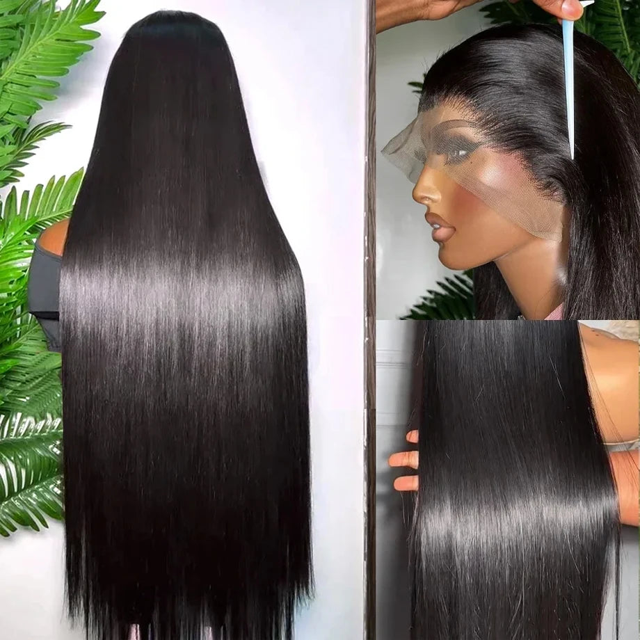 Straight Lace Frontal Wig Human Hair Wigs 13X4 13X6 Transparent Lace Front Wigs Pre Plucked Brazilian Cheap Lace Wigs on Sale
