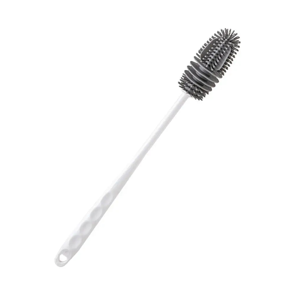 Silicone Bottle Brush Insulation Cup Washing No Deadend Long Handled Cleaning Brush Household Multifunctional Cleaning Tools