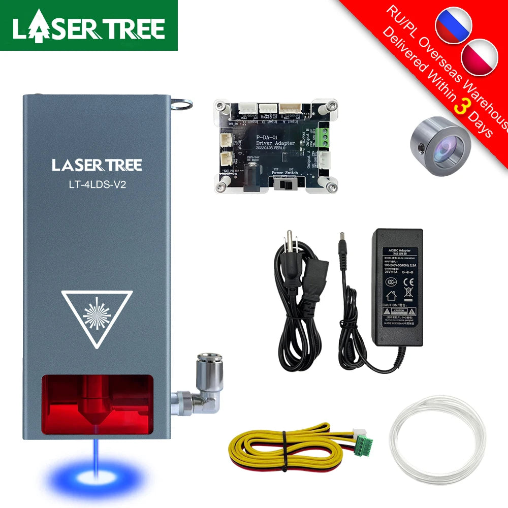 20W/10W/5W/4W Laser Head for CNC Engraver Wood Cutting DIY Laser Tools 450Nm TTL/ PWM Blue Light Laser Module