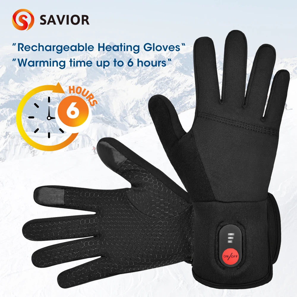 ed Gloves Electric Skiing Winter Warm Support Touch Screen Glove Men Women Snowboarding Thermal Skiing Liner Outdoor