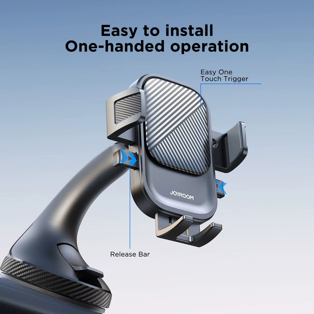 Joyroom Phone Holder Mount for Car Strong Suction Hands-Free  Cell Phone Mounts for Dashboard/Windshield 360° Rotation