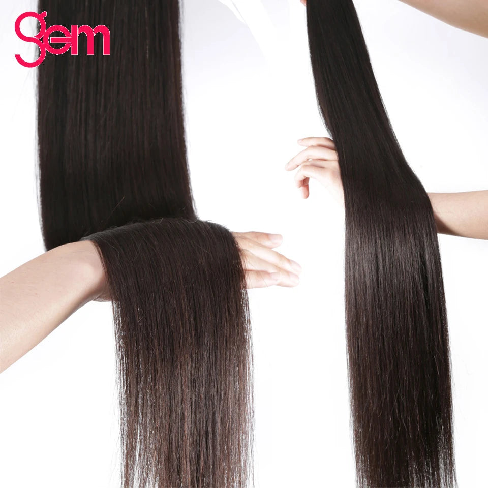 Peruvian 100% Human Hair Straight Bundles Weaving Weave for Black Women 3 4 Bundles Deal Natural 30 Inch Bundle Hair Extensions