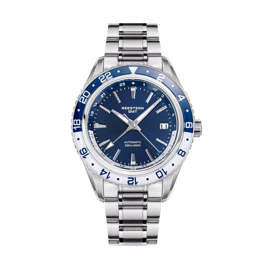 Men of Watch Office GMT Automatic NH34 Movement Sapphire Glass Bezel 20Bar Waterproof Diver Mechanical Wristwatch S456