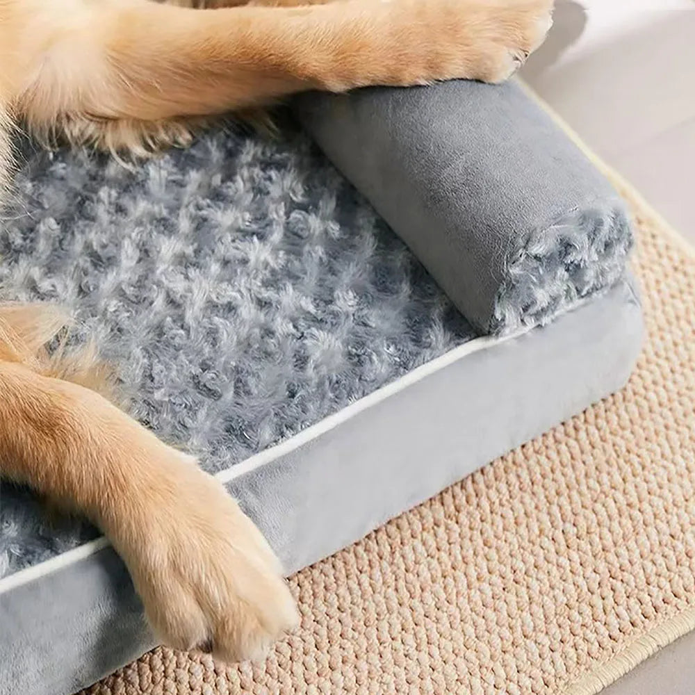 Luxury Dog Bed Memory Foam Mat Dog Accessories Waterproof All Season Universal Machine Washable Bed for Dog Bed Medium Size Dog