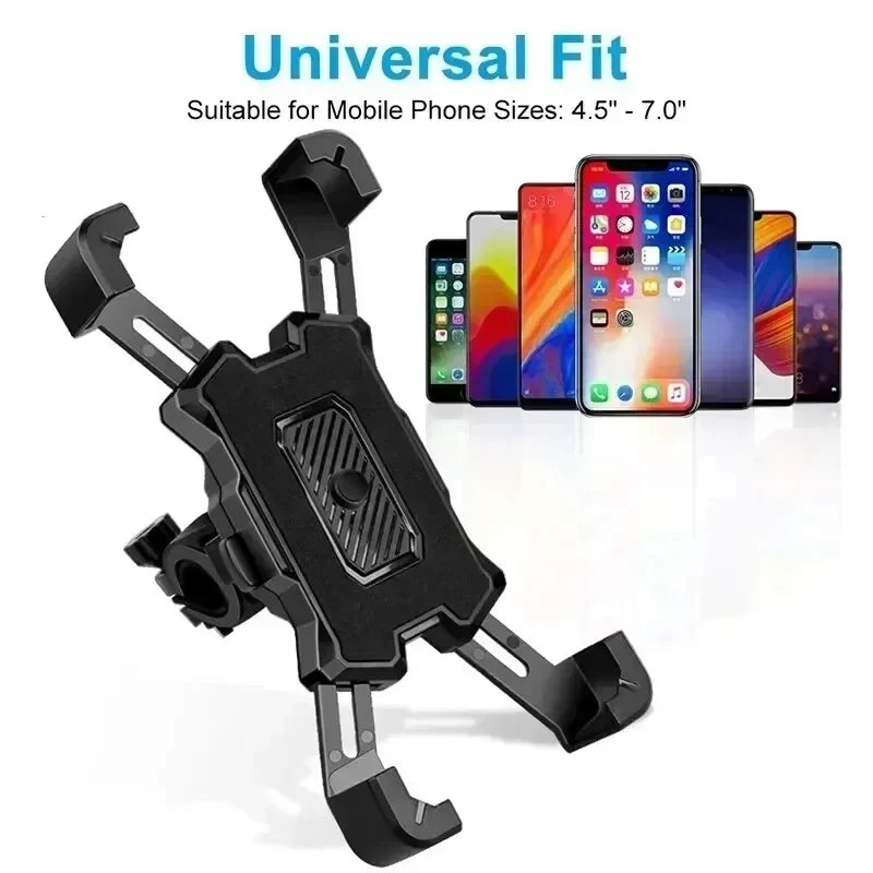 Motorcycle Bike Phone Mount 360° Rotatable Phone Holder for Mountain Bike Moto Motorcycle Stand Bracket Non-Slip Cycling