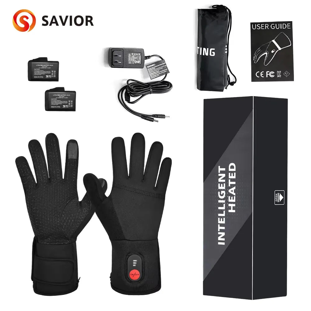 ed Gloves Electric Skiing Winter Warm Support Touch Screen Glove Men Women Snowboarding Thermal Skiing Liner Outdoor