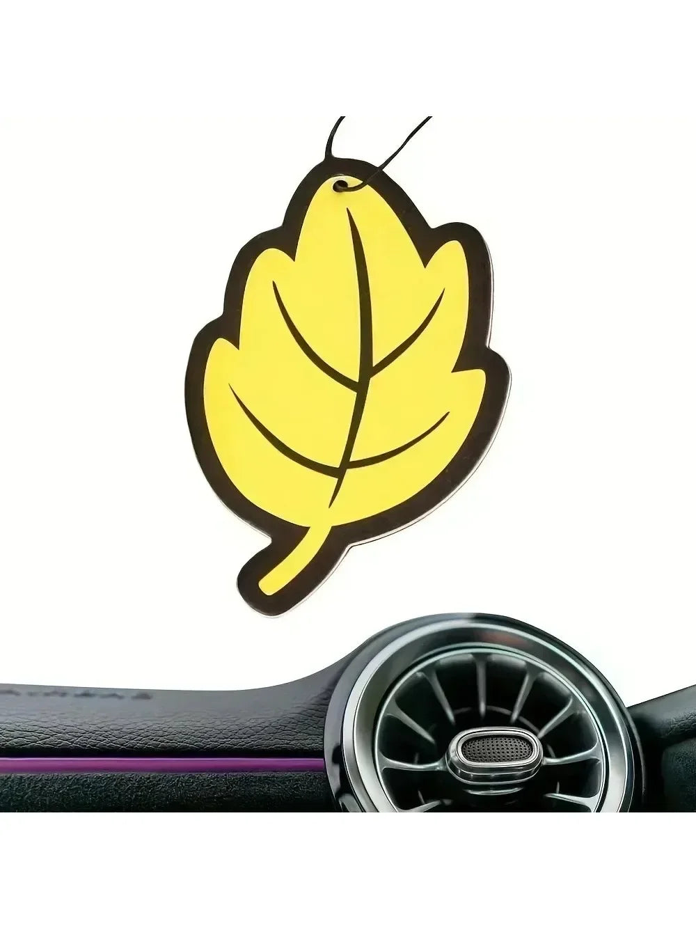 6-60Pcs Car Air Freshener Natural Scented Tea Paper Auto Hanging Vanilla Perfume Fragrance Leaf Shape Car Accessories Interior