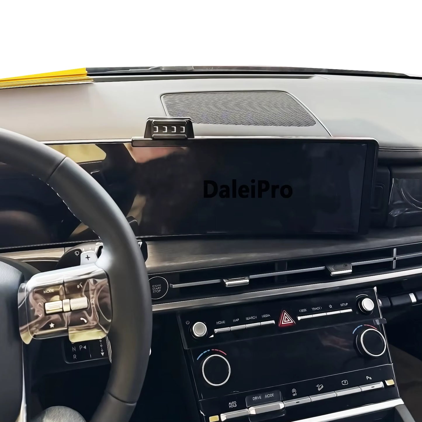 Car Phone Holder for Hyundai Santa Fe MX5 2024 2025 Screen Panel Fixed Base Fast Wireless Charging Phone Mount Car Accessories