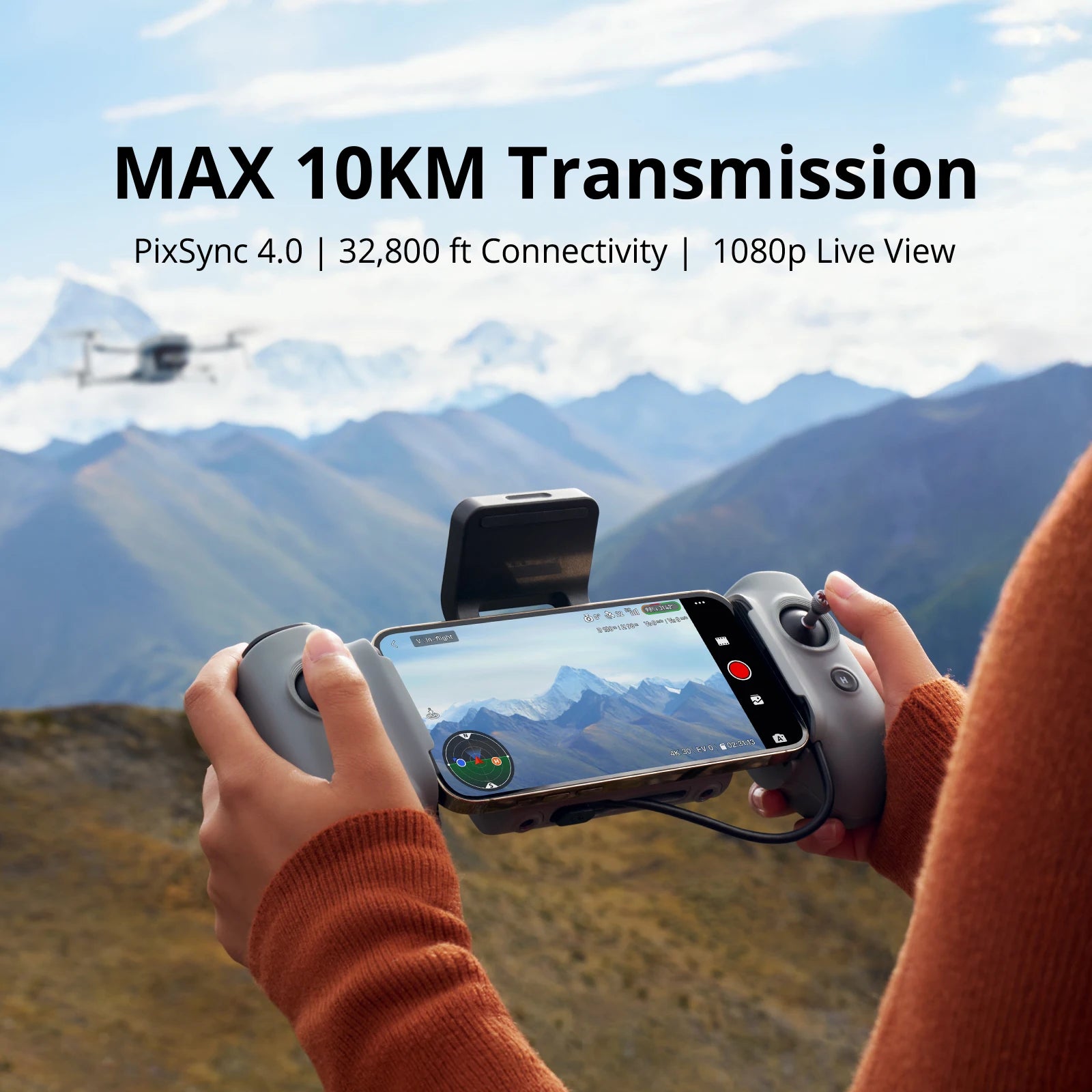 ATOM 2 3-Axis Gimbal Camera Drone 4K HDR Video, 8K Photo, Vertical Shooting, 10-KM, AI Night Shot Tracking, under 249G