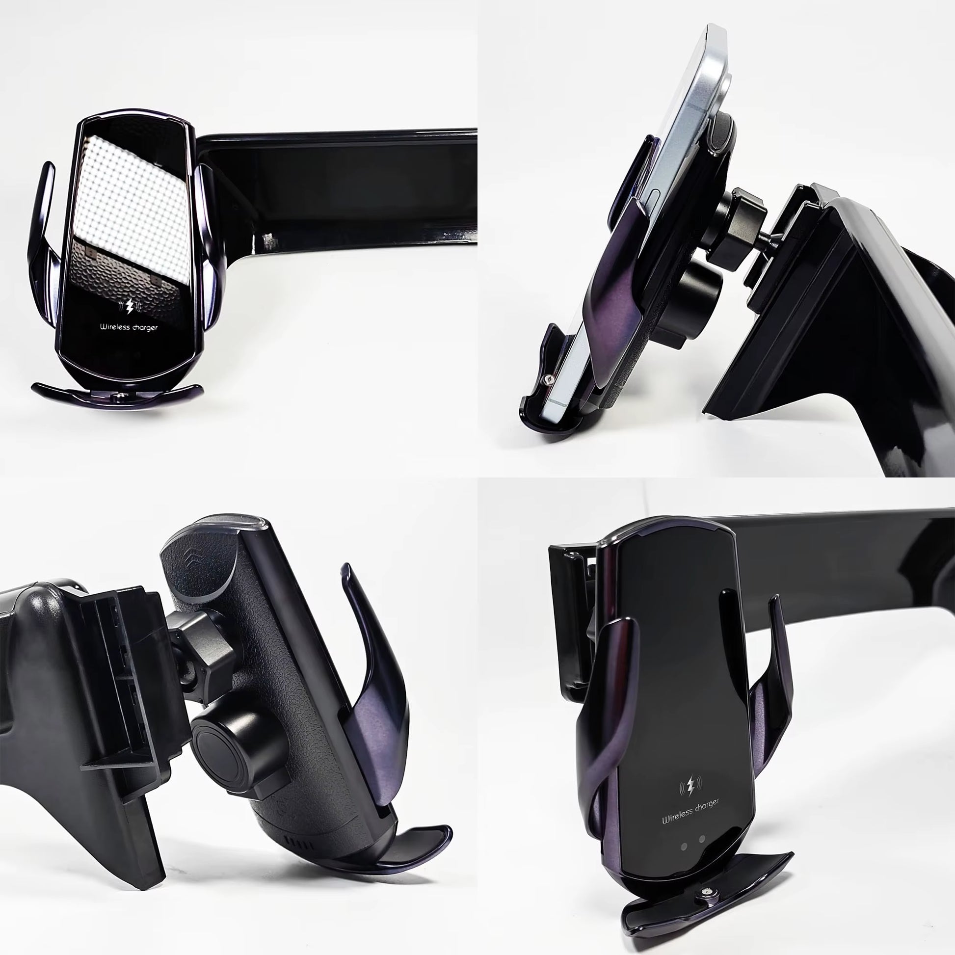 Car Phone Holder for Hyundai Santa Fe MX5 2024 2025 Screen Panel Fixed Base Fast Wireless Charging Phone Mount Car Accessories