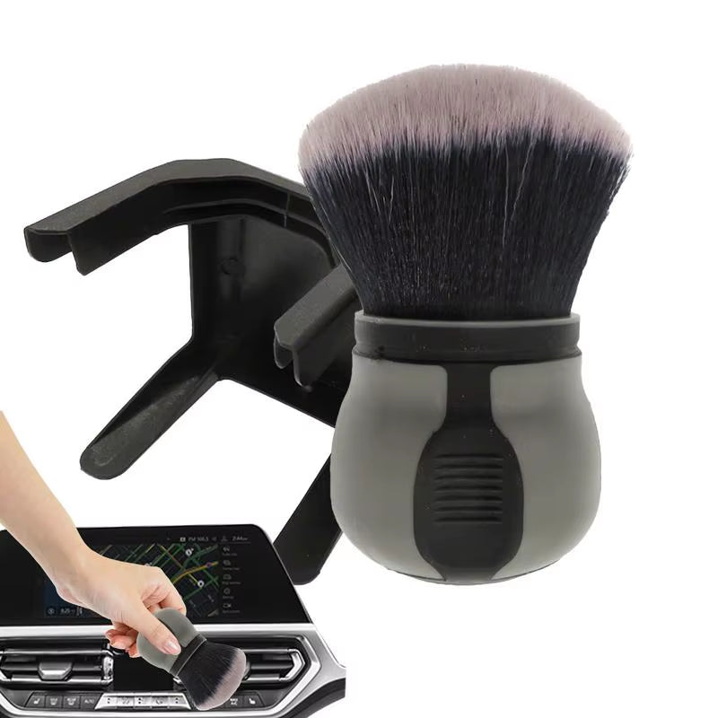 Car Detailing Brushes with Holder Auto Air Vent Cleaning Soft Brush Car Interior Bristles Cleaning Brush for Car Cleaning Tool