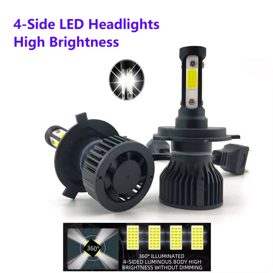 2Pcs 16000Lm 50W H4 H8 H9 9004 9007 Hi/Lo Beam H1 H3 H7 9005/HB3 9006/HB4 H8H9H11 9012 Auto Led Headlight White Car Lights 12V