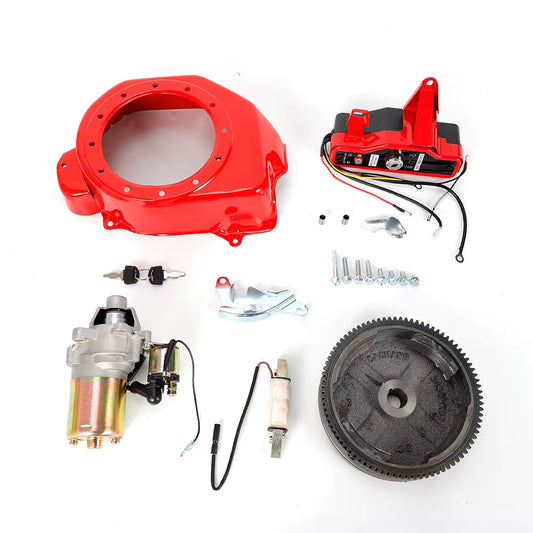 Electric Motor Start Flywheel Kits,Engine Ignition Switch Coil Fan Cover for Honda GX160 5.5HP GX200 6.5Hp/Gx390 13Hp Gx340 11Hp