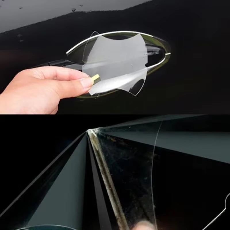 5Pcs Transparent Door Handle Stickers Cars Stickers Protector Cars Doors Scratch Car Decoration Car Stickers and Decals