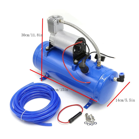 Air Horn Kit 6L Mit 100 Psi 12V Luft Kompressor Air Trumpethorn Compressor